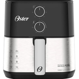 FRITADEIRA AIR FRAYER 4,6L OSTER 1500W C/ TIMER INOX 220V