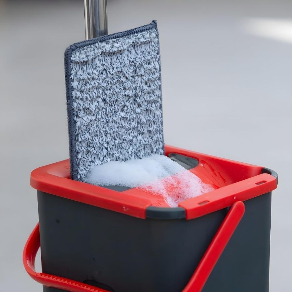 Mop Rodo Lava Seca Balde Rodinhas Esfregão 360 Microfibra Tira Pó Piso Casa Cozinha Secagem Rápida