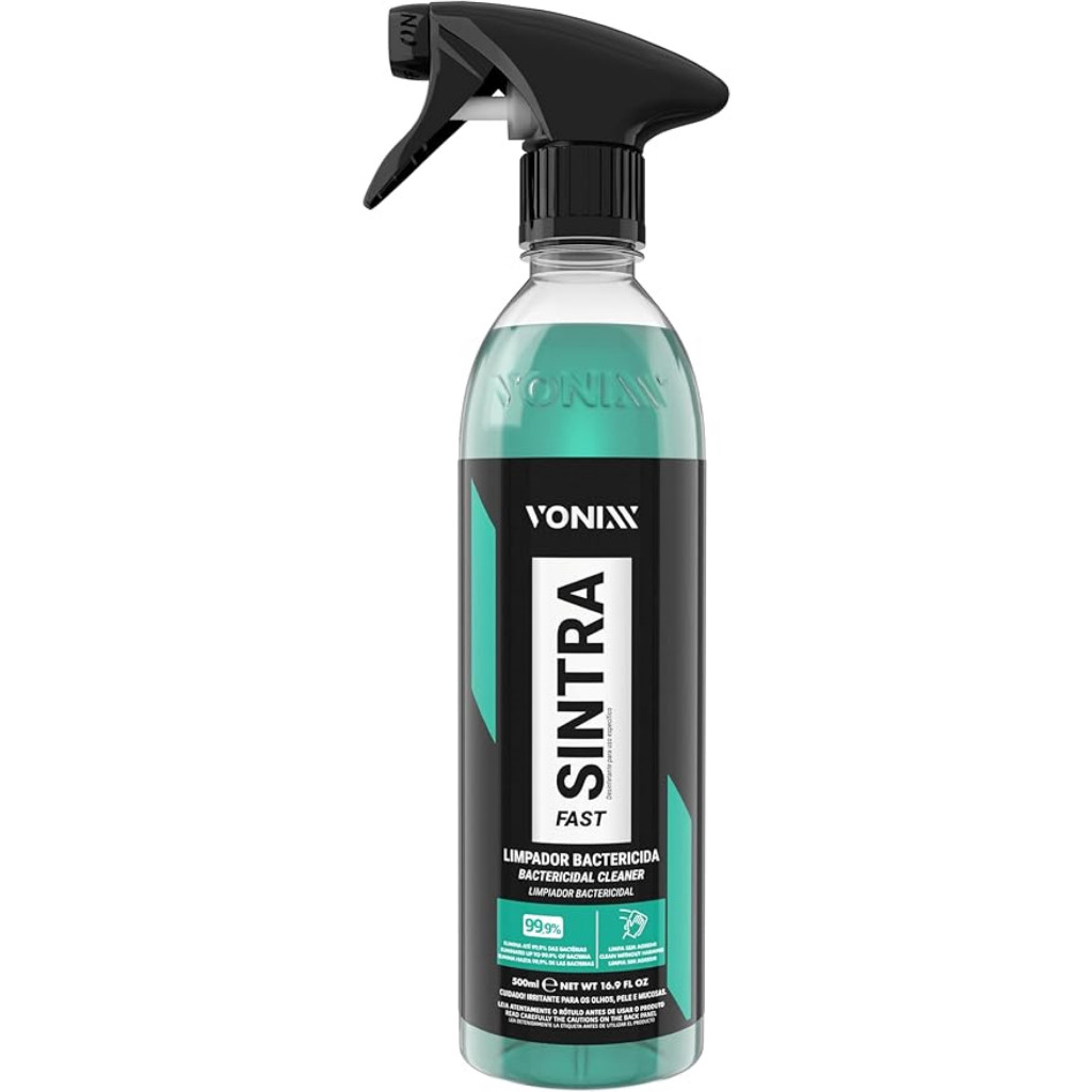 Sintra Fast Limpador Bactericida Para Limpar Painel E Plásticos Vonixx 500ml em Oferta na Shopee