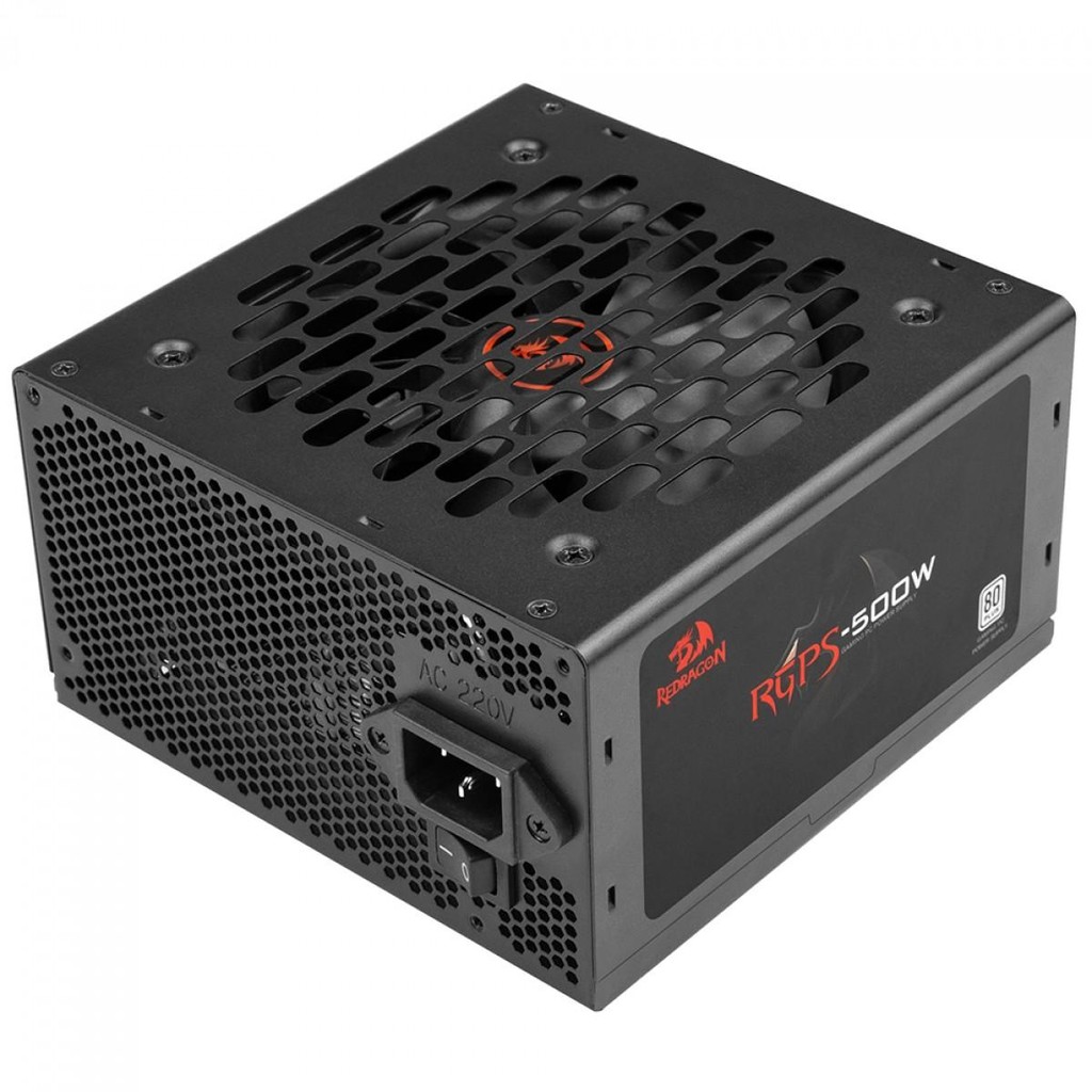 Fonte Redragon RGPS 500W, 80 Plus White, PFC Ativo, Cabo Flat, GC-PS021 em Oferta na Shopee