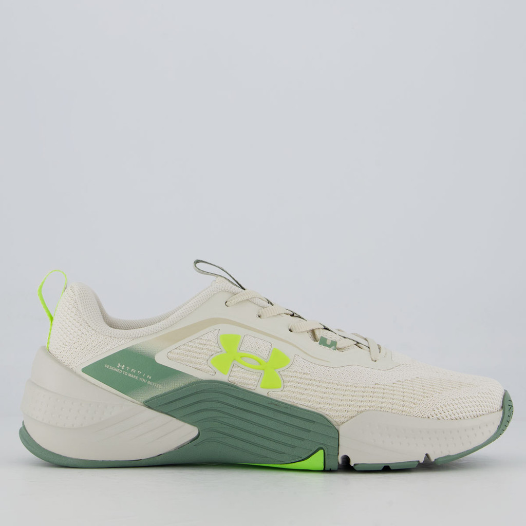 Tênis Under Armour Tribase Reps 2 SE Off White e Verde em Oferta na Shopee