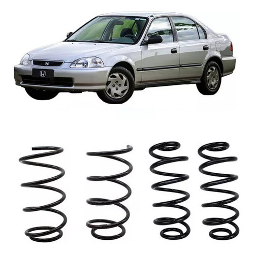 4  Mola Dianteira Traseira Honda  Civic 2002 À 2005