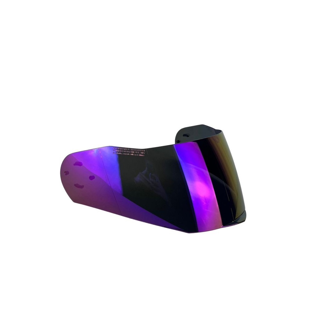 Viseira Helt New Hippo Glass Fume Prata Espelhada Iridium Azul Camaleão Polivisor