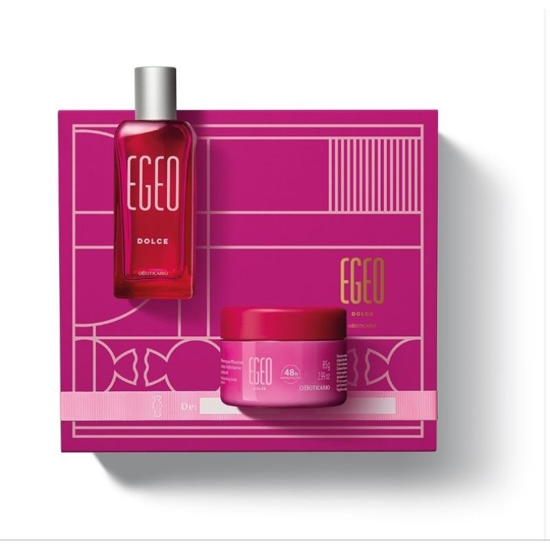 Kit Presente Egeo Dolce: Desodorante Colônia 50ml + Merengue Mousse Hidratante 85g