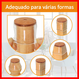 Kit de 30 protetores para pés de mesa e cadeira, silenciosos e antiderrapantes, com base de silicone em Oferta na Shopee