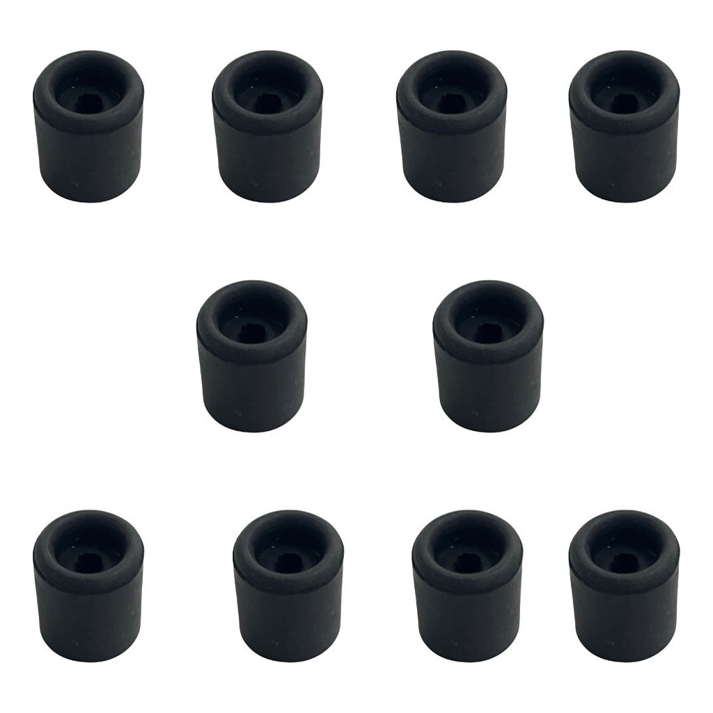 Batente De Borracha Para Porta Portão 30x26mm Redondo 10 Uni