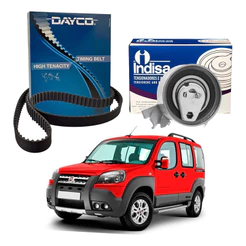 Correia Dentada E Tensor Doblo Adventure 1.8 8v 2011 A 2013