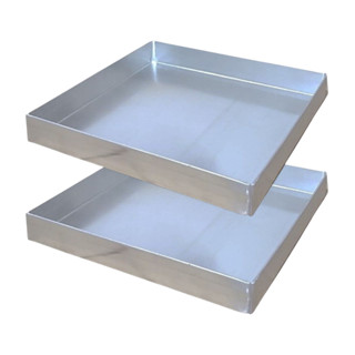 Kit 2 Formas De Brownie 25x25x3 Altura Assadeira Aluminio em Oferta na Shopee