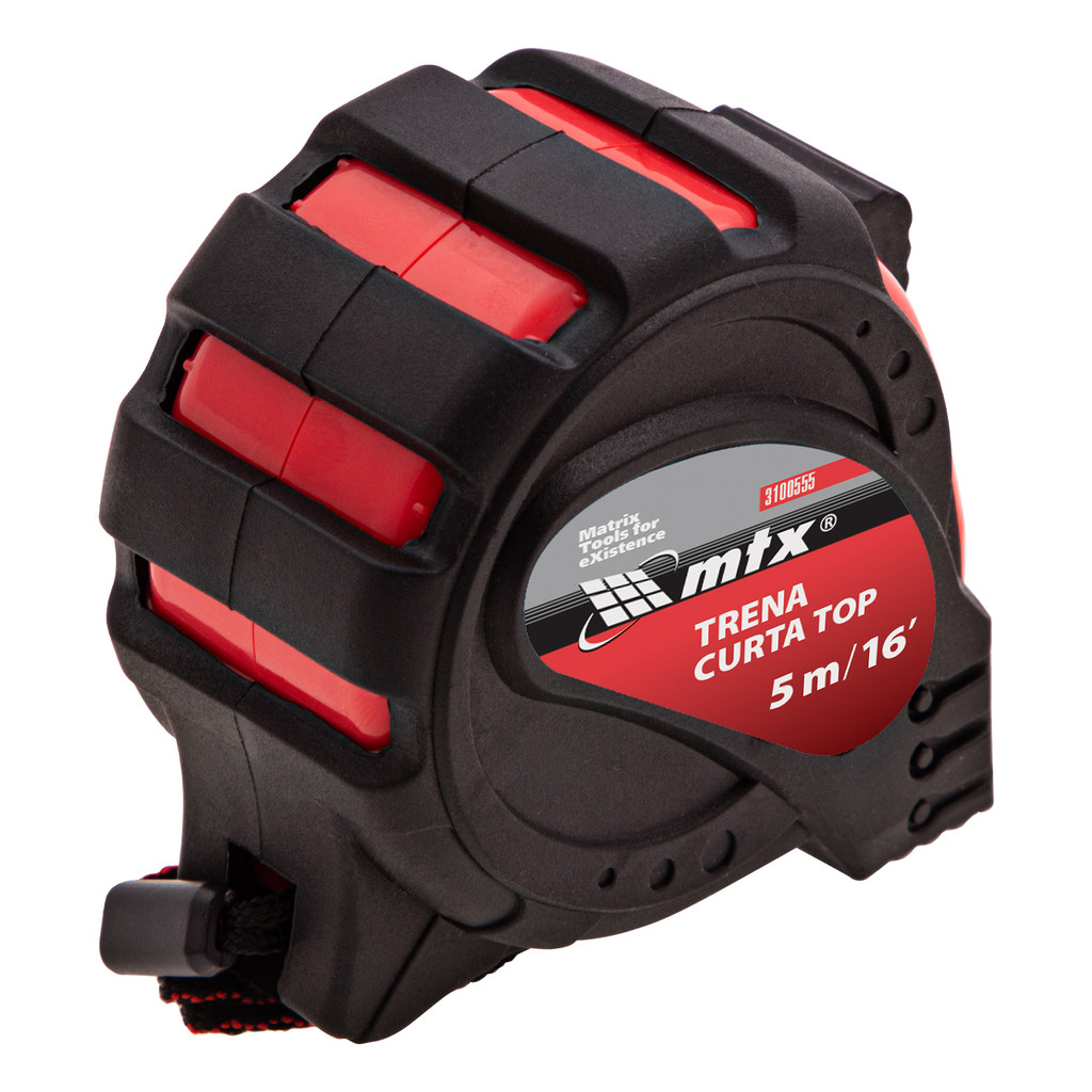 TRENA CURTA 5 M, 25MM, EMBORRACHADO, FITA DE METAL COM GANCHO MAGNETICO, 1 PC // MTX em Oferta na Shopee