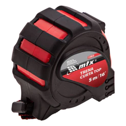 TRENA CURTA 5 M, 25MM, EMBORRACHADO, FITA DE METAL COM GANCHO MAGNETICO, 1 PC // MTX