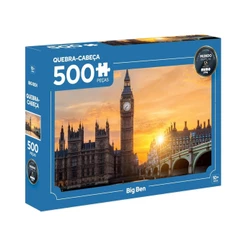 Quebra-Cabeça Puzzle Mundo em Peças Big Ben 500 peças Mimo Toys - 2647