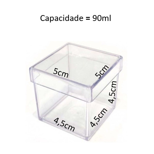 Caixinha Acrilica 5x5cm