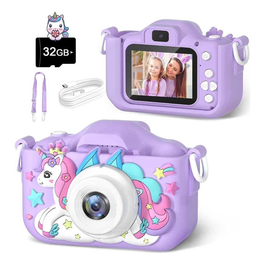 Máquina Fotográfica Infantil Digital Vídeos Hd Fotos Jogos em Oferta na Shopee