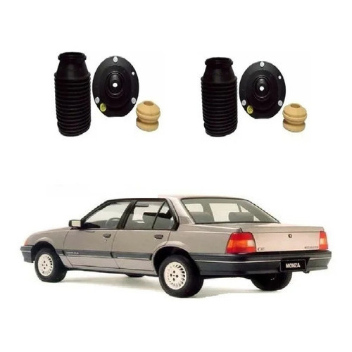 1 Kit Coxim Batentes Dianteiro Monza Tubarão Até 1995