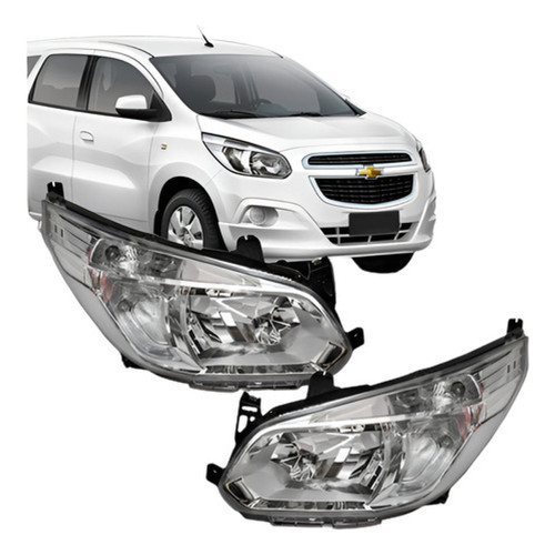 Par Farol Spin 2012 2013 2014 2015 2016 Cromado Chevrolet em Oferta na Shopee