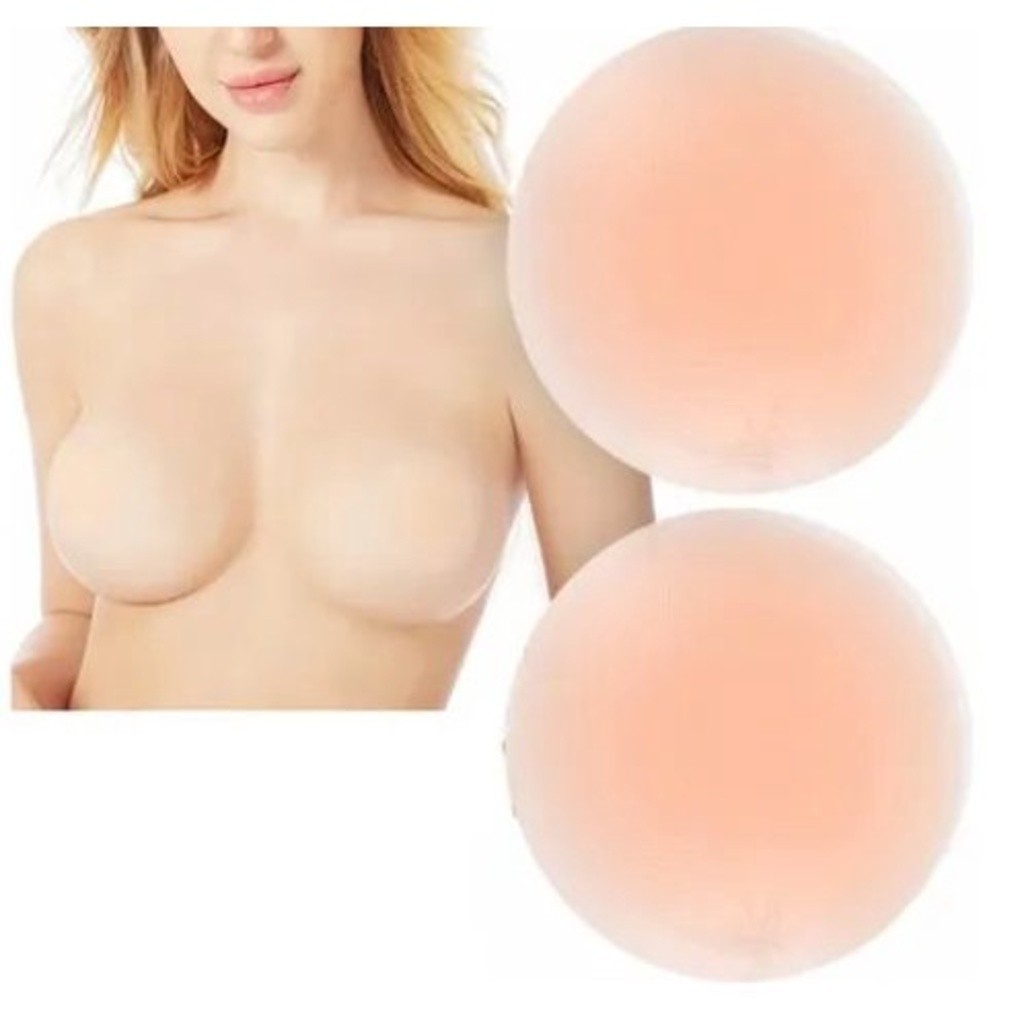 2 Pair Protetor Tapa Redondo de Mamilos Silicone Adesivo Reutilizavel Discreto Bege 2 Pair em Oferta na Shopee