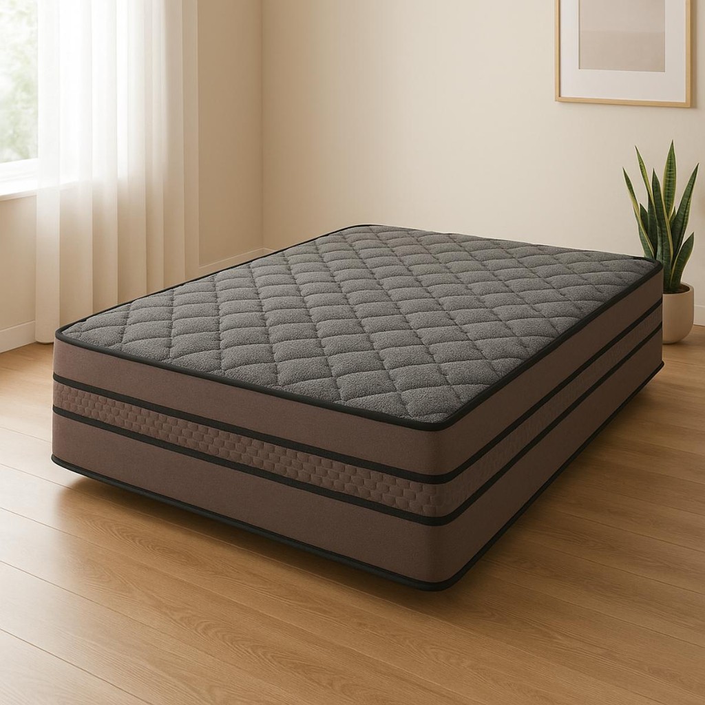 Colchão New Vip Queen Molas Ensacadas Soft Pillow Suede Veludo 31x158x198 Linho/grafite Gazin