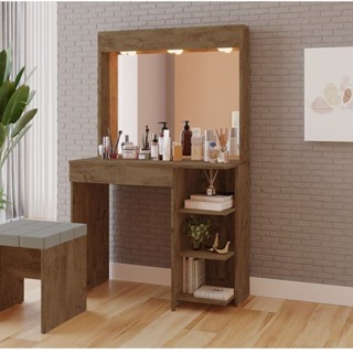 Penteadeira Camarim com Espelho 1 Gaveta Eliza em Oferta na Shopee