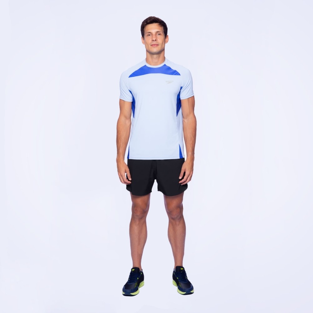 Camiseta Masculina Force Tecido Macio Com Secagem Rápida Speedo - GELO em Oferta na Shopee