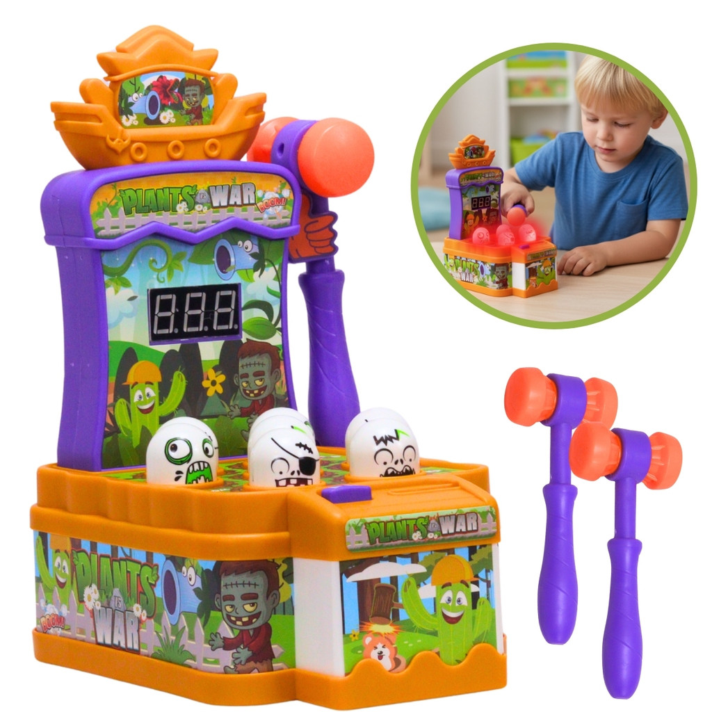 Brinquedo Interativo Zumbi Bate Martelo Com Luz E Som - Castela