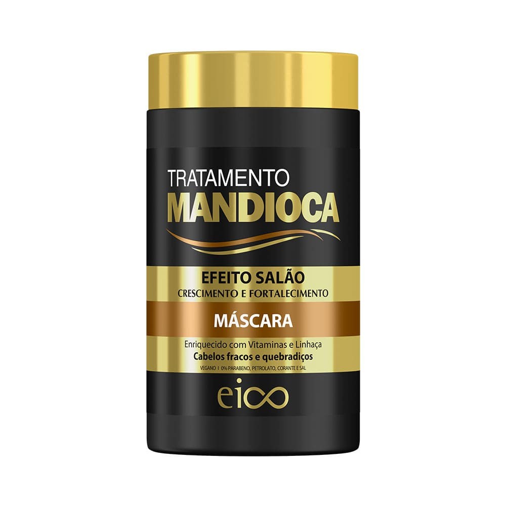 Máscara Eico Tratamento Mandioca 1000g em Oferta na Shopee