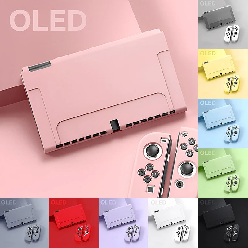 Kit Capa Protetora Flexivel TPU Colorido Para Nintendo Switch OLED em Oferta na Shopee