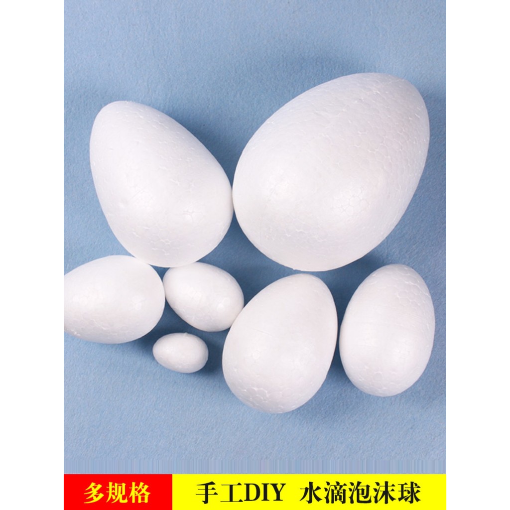Bola de espuma em forma de ovo, bola de isopor em forma de gota de água, pintura de jardim de infância, Material artesan