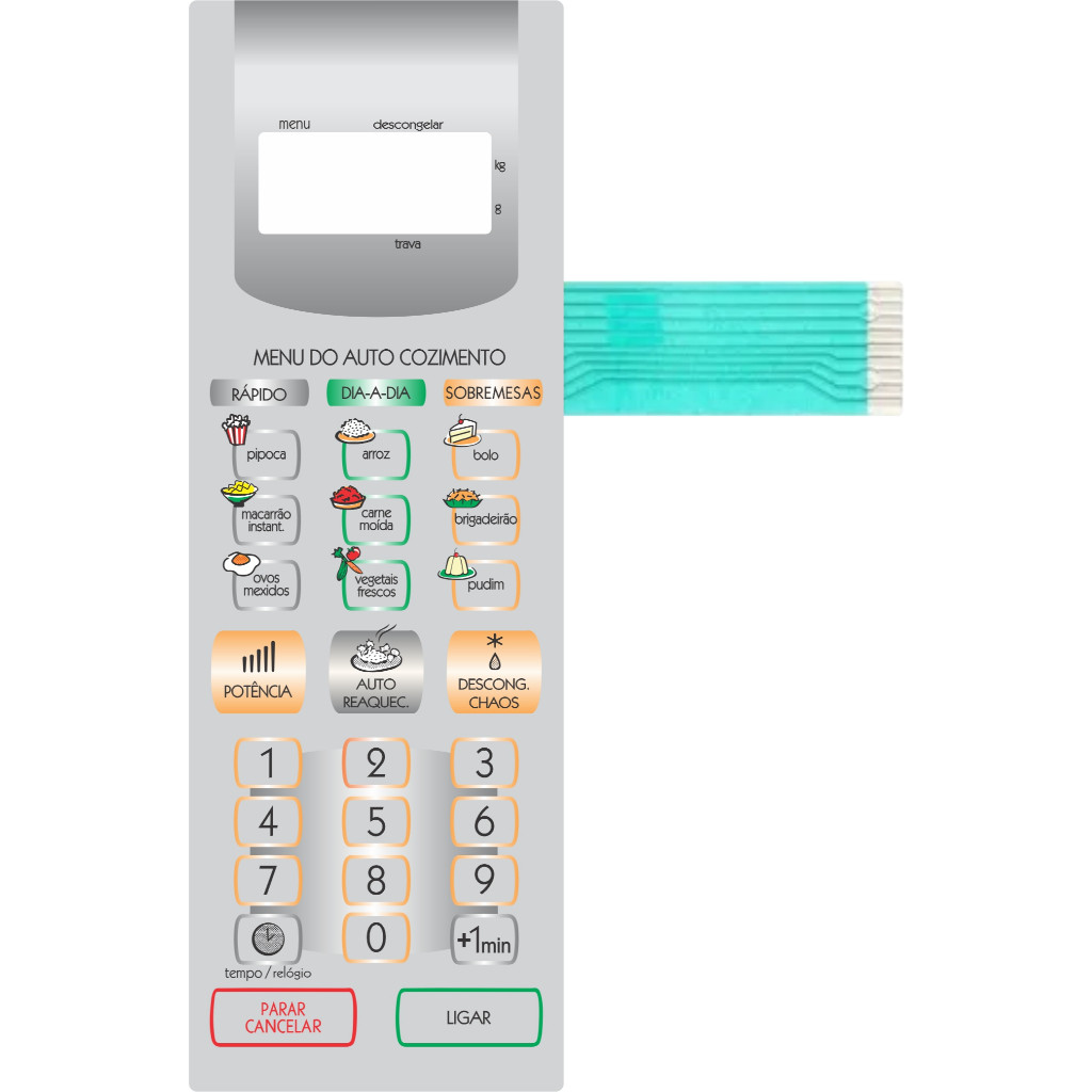 Teclado Membrana  Micro-ondas COMPATÍVEL C/ NNST358 PANASONIC