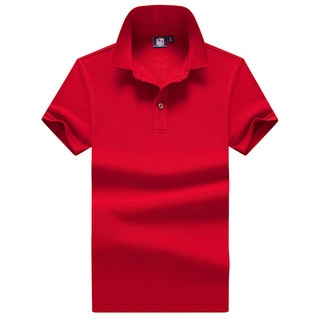 Manga curta verão puro algodão camiseta fina masculina meia manga coelho Benming ano topo grande lapela vermelha camisa 