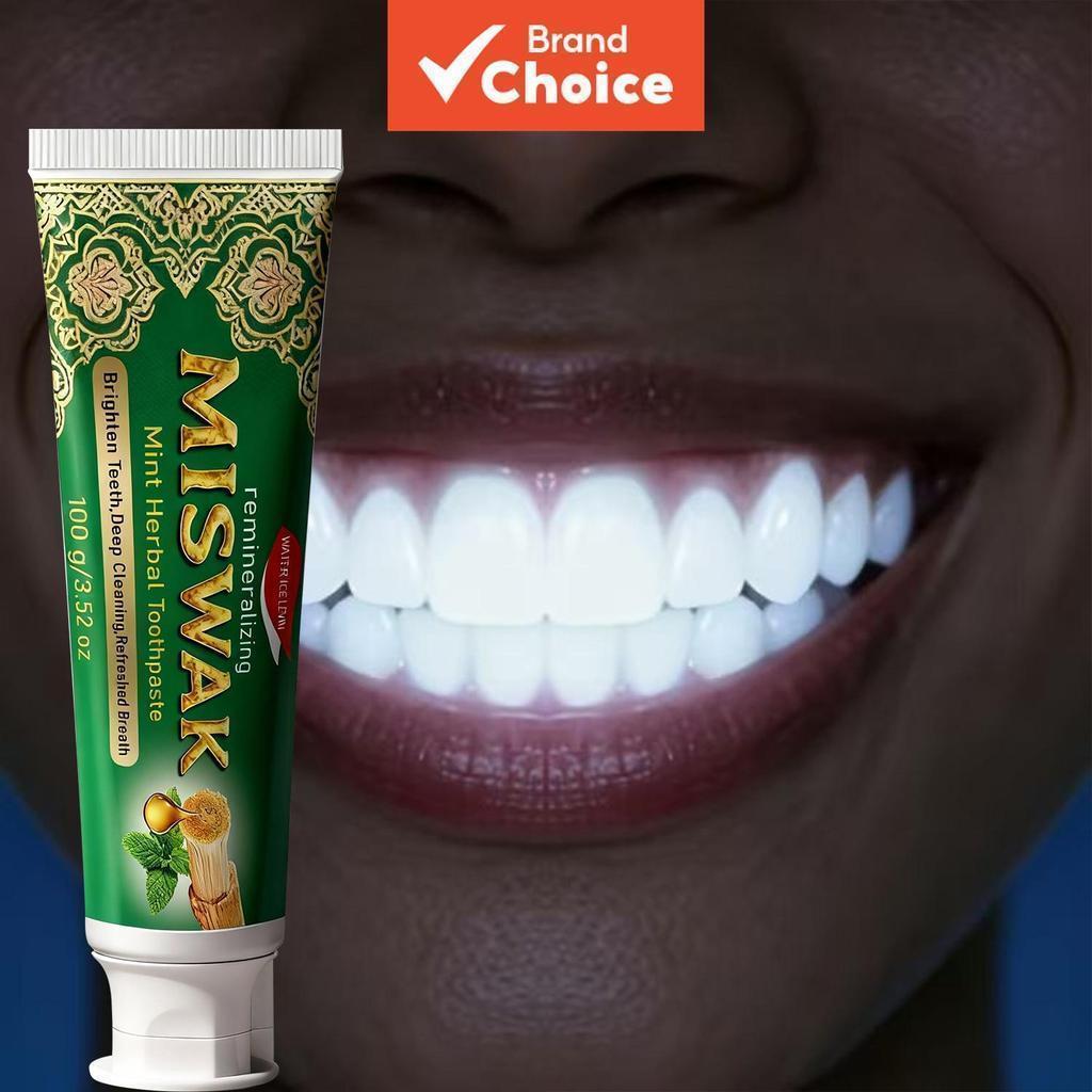 Creme Dental Herbal de Hortelã e Alcaçuz 100g - Limpeza Profunda, Clareamento do