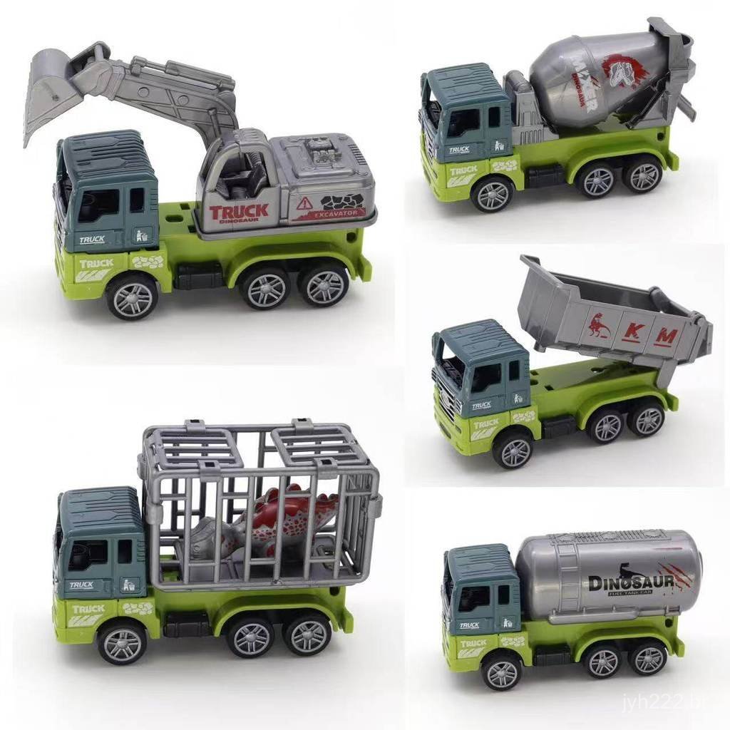 Popular Carrinho de Brinquedo de Liga Metálica, Carrinho Dinossauro, Veículo de Engenharia Monstro com Cabeça de Metal,