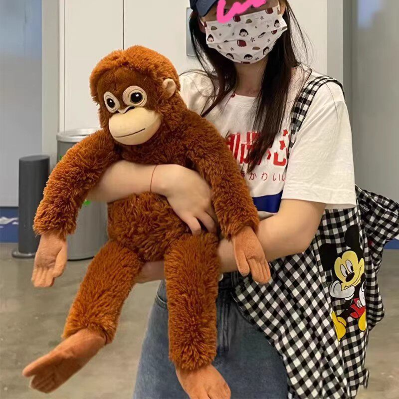 Boneca gorila macaco macio brinquedo de pelúcia Eunges boneca bonito presente de aniversário para amigos
