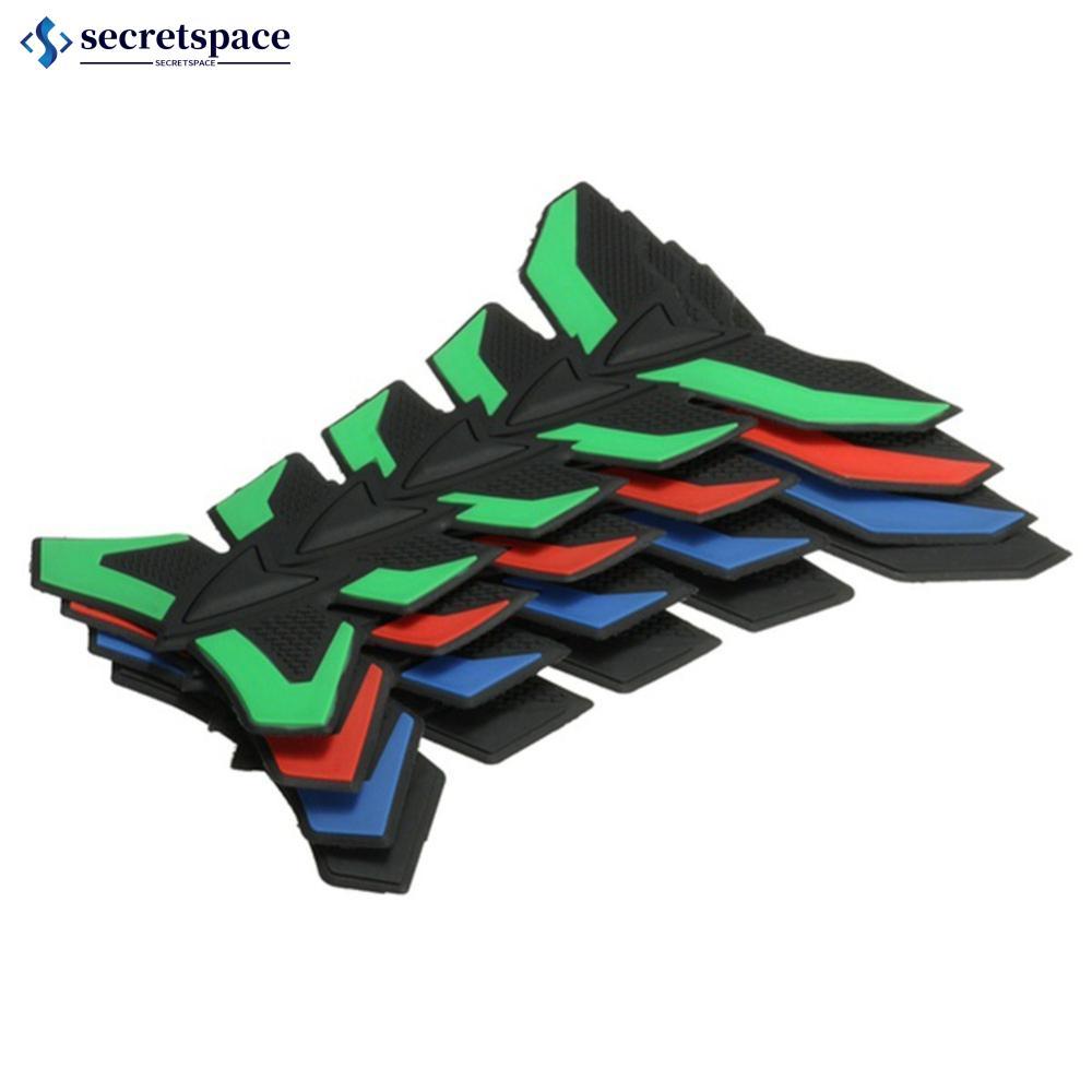 SECRETSPACE 3D Borracha Motocicleta Gel Gás Óleo Tanque De Combustível Almofada Decalque Adesivo T8V5