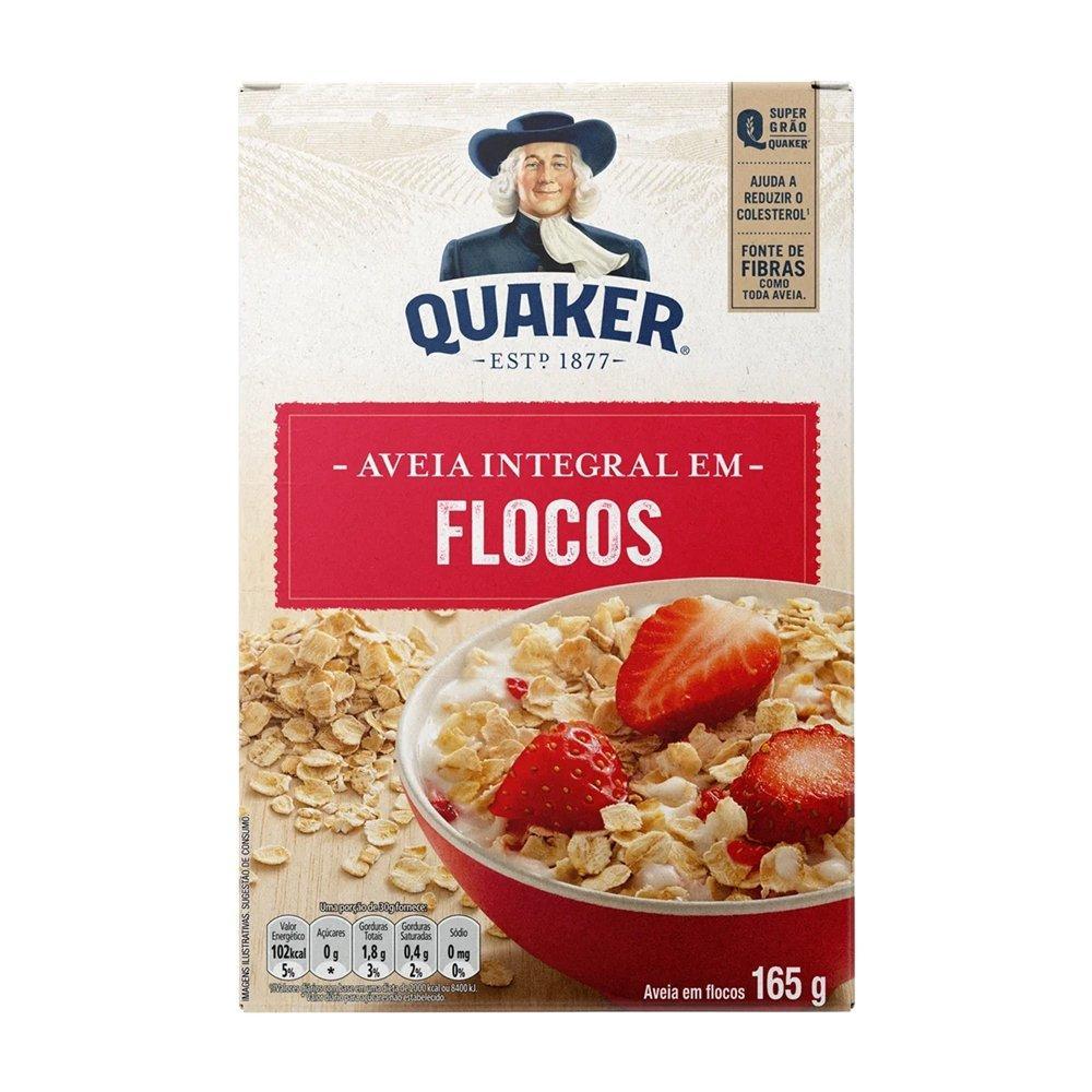 Aveia Quaker em Flocos Regular 165g
