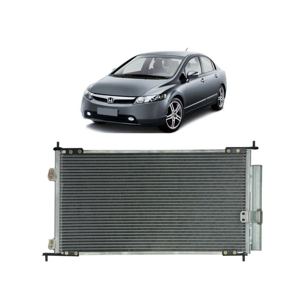 CONDENSADOR PARA CIVIC 1.8 MANUAL 2006 A 2011 80110SNJA41 RC.650.263 CD FILIAL CAMPINAS