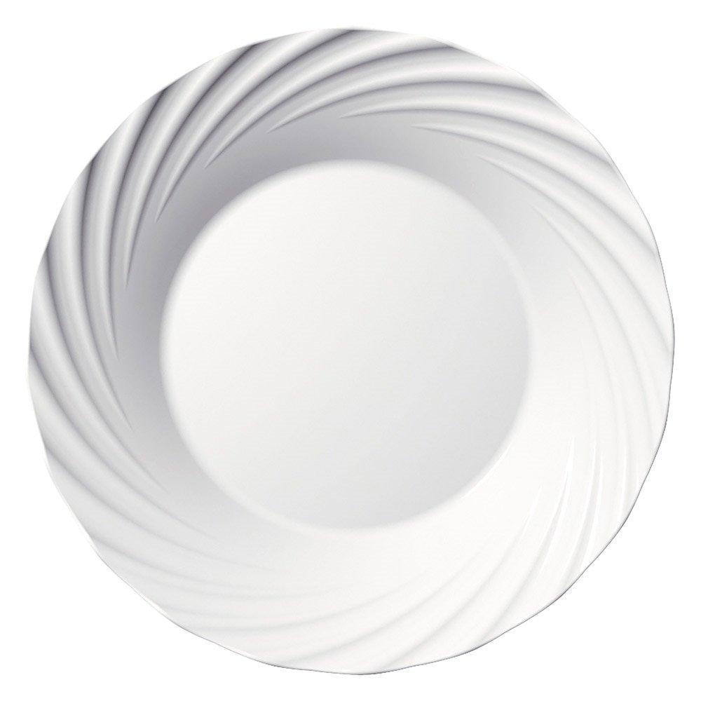 Conjunto de Pratos Fundos Duralex Opaline Jasmim 24 peças