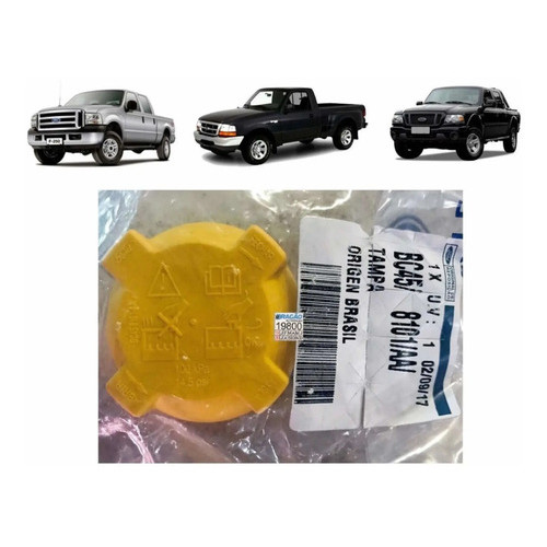 Tampa Reservatório Radiador Ranger Ford Cargo F250 F1000 Ori