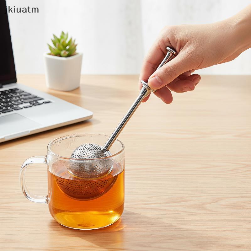 [jkiuatm] Infusor De Chá De Aço Inoxidável Com Alça Longa , Malha Fina , Resistente À Ferrugem , Multiuso Para Fabricaçã