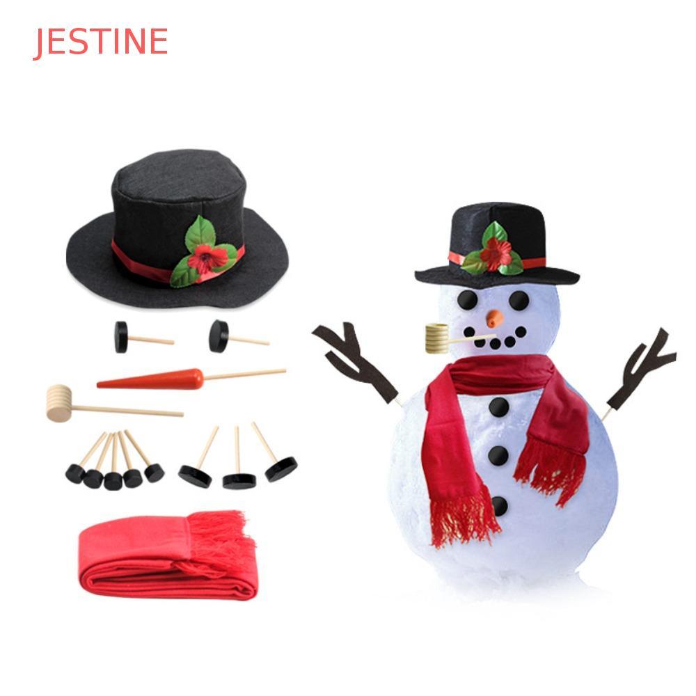 Kit De Confecção De Vestir Boneco De Neve JESTINE , Nariz De Cenoura , Decoração De Natal , Faça Você Mesmo