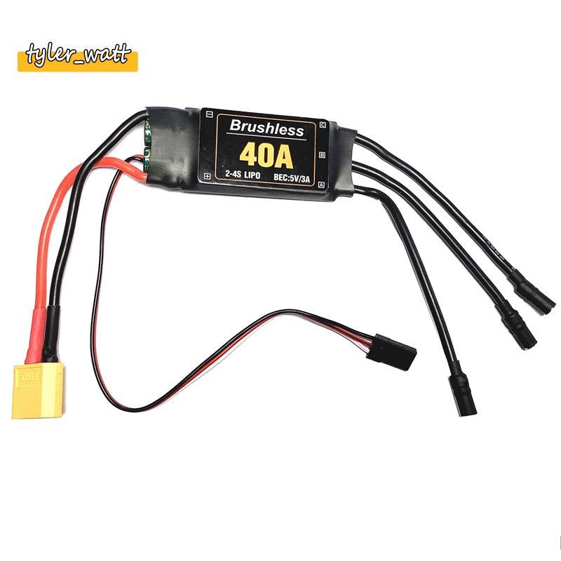 [tyler_w] 2-4S 40A Brushless ESC Drone Aviões Peças 40A Motor Controlador De Velocidade Sem Escova Para Helicóptero RC F