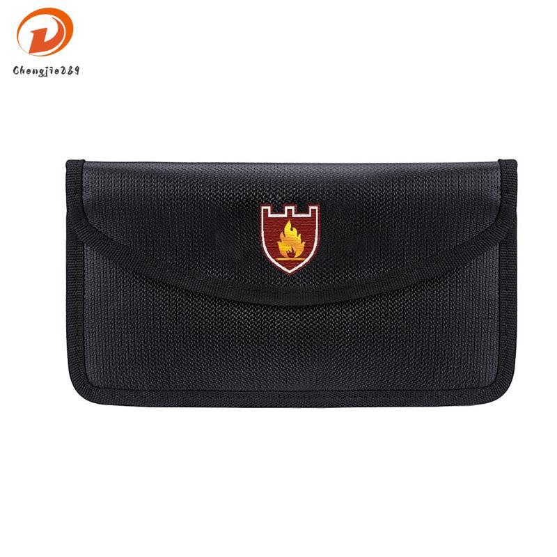 [Novo C] Portátil À Prova De Fogo E D'água Documento Envelope Pasta De Arquivo Bolsa De Dinheiro Objetos De Valor Saco A