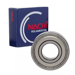 Rolamento 6302 Blindado de Metal Original Nachi 6302ZZE (01 Unidade)