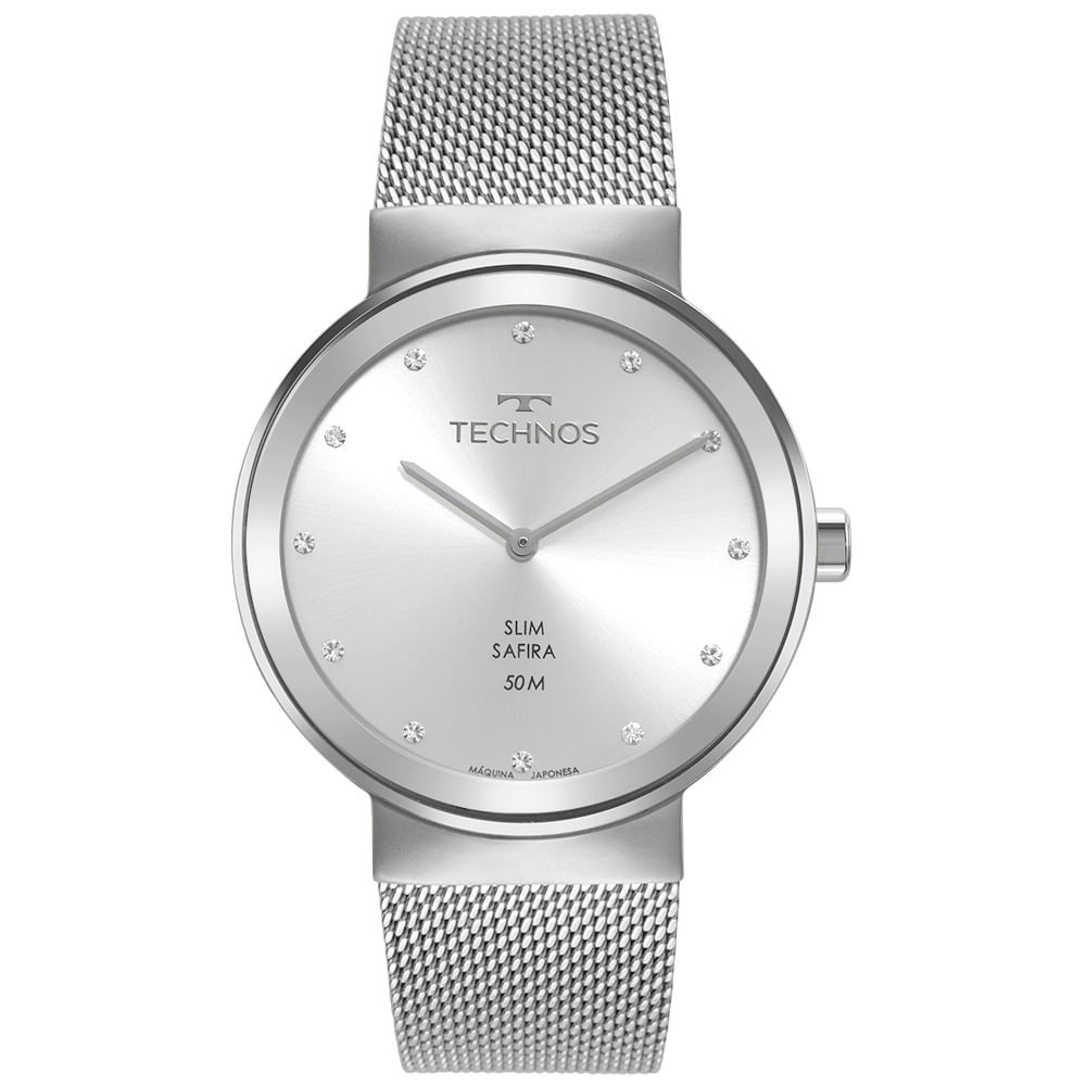 Relógio Technos Feminino Slim Prata - GL22AZ/1K