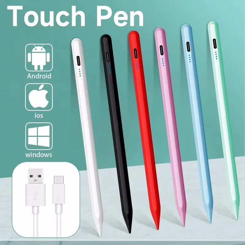 Nova Caneta Stylus Universal para Tablet, Caneta Touch para iPad, Apple Pencil, 