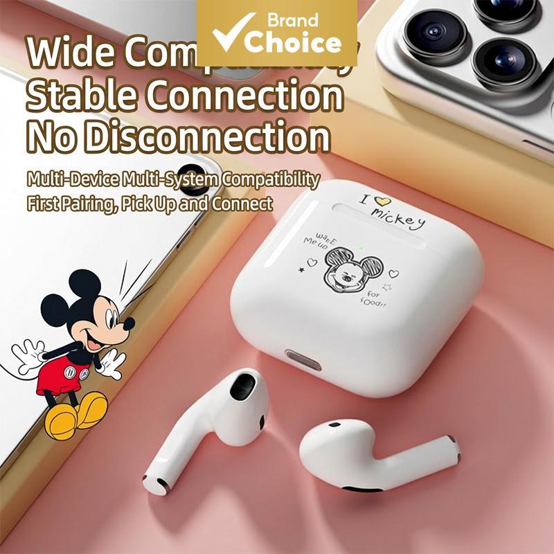 Fones de Ouvido Disney A4 Bluetooth Sem Fio Semi Intra-Auriculares Cancelamento de Ruído Fones de Ouvido HiFi Fones de
