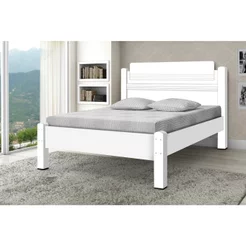 Cama Casal em MDF/MDP Paris Branco