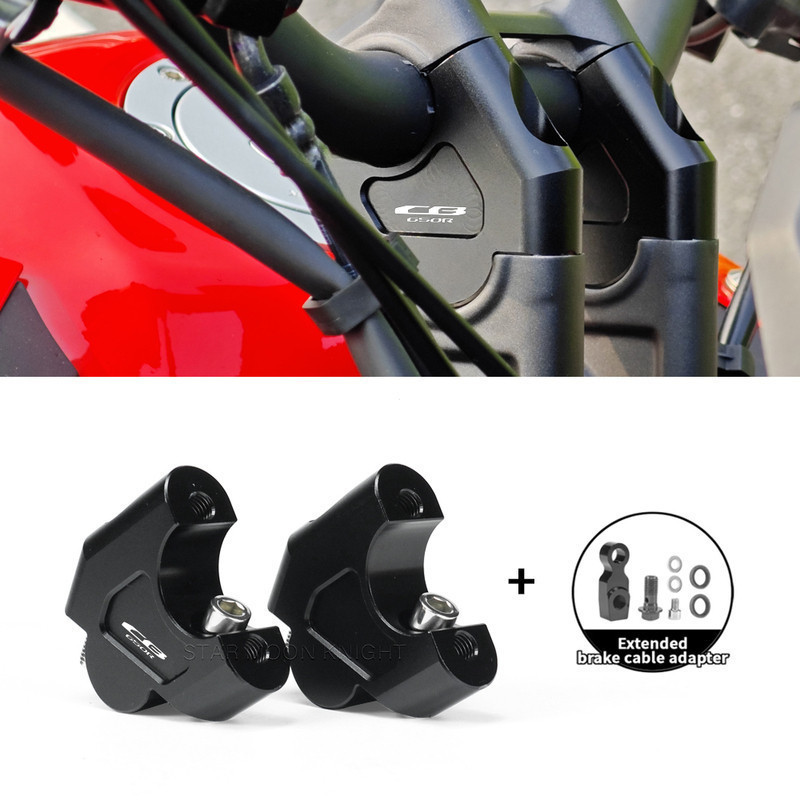 Para Honda CB650R CB 650R 650 R 2019-2025 Guiador Riser Braçadeira Adaptador Lidar Com Barra Altura Elevador Montagem Ac