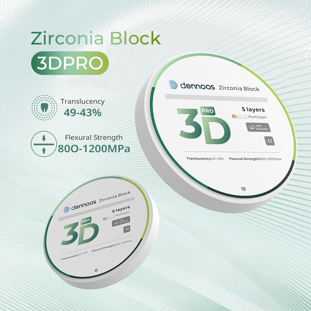 Disco Multicamadas Dennoos 3D Pro Zirconia Block 98x14-25mm