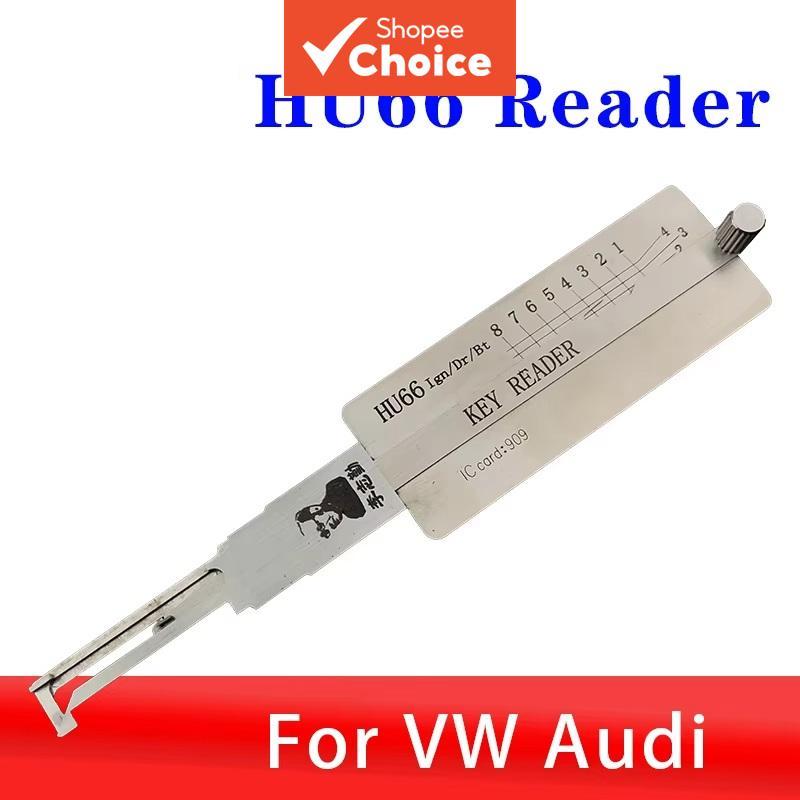 Original Lishi HU66 Fechaduras Leitor De Segurança Decodificador Bloqueio Picareta Ferramenta Para VW Audi Porsche Porta