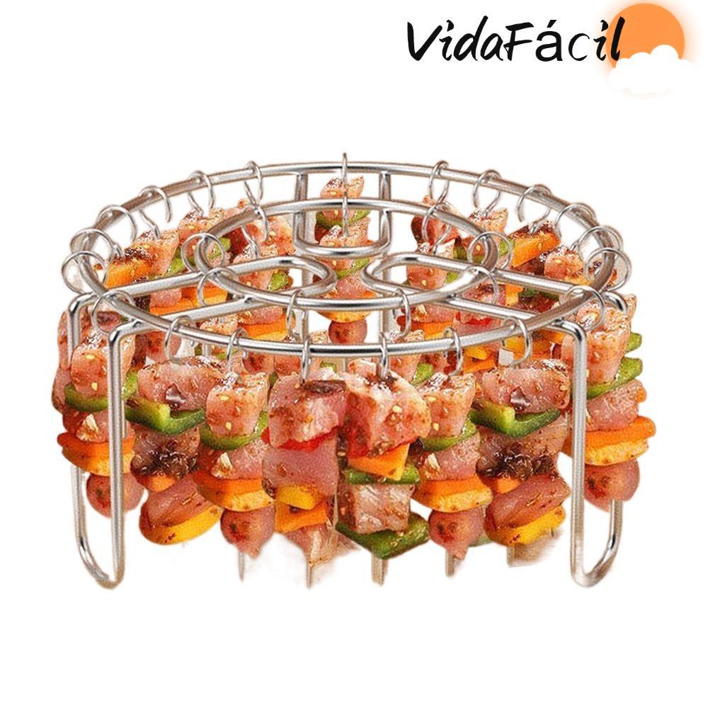 Rack De Grelha Vertical Perfumado , Suporte De Espeto Removível 12/24/49 , Agulha De Cozimento De Aço Inoxidável Para De